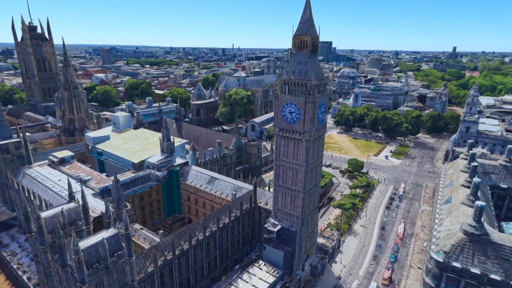 『Google Earth VR』で見たロンドンのビッグ・ベン