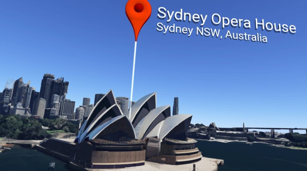 Google Earth VRで見るシドニーのオペラハウス
