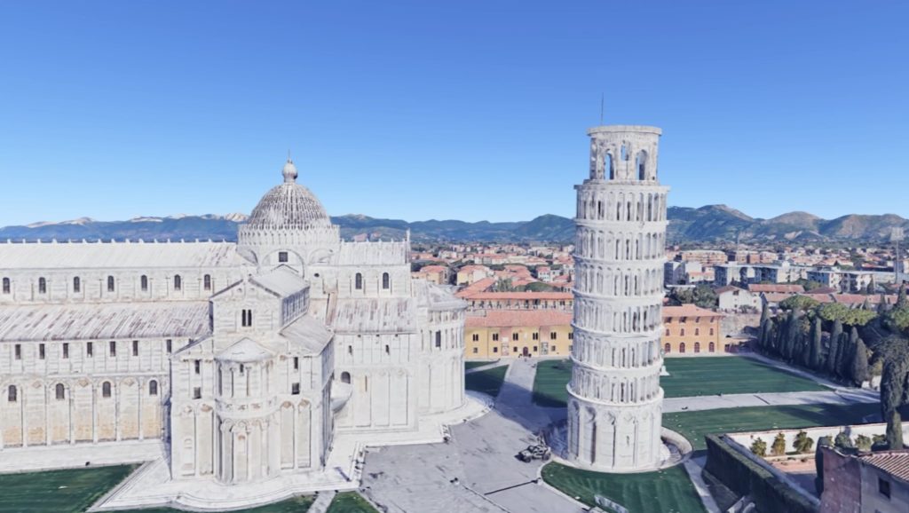 Google Earth VRでみるピサの斜塔