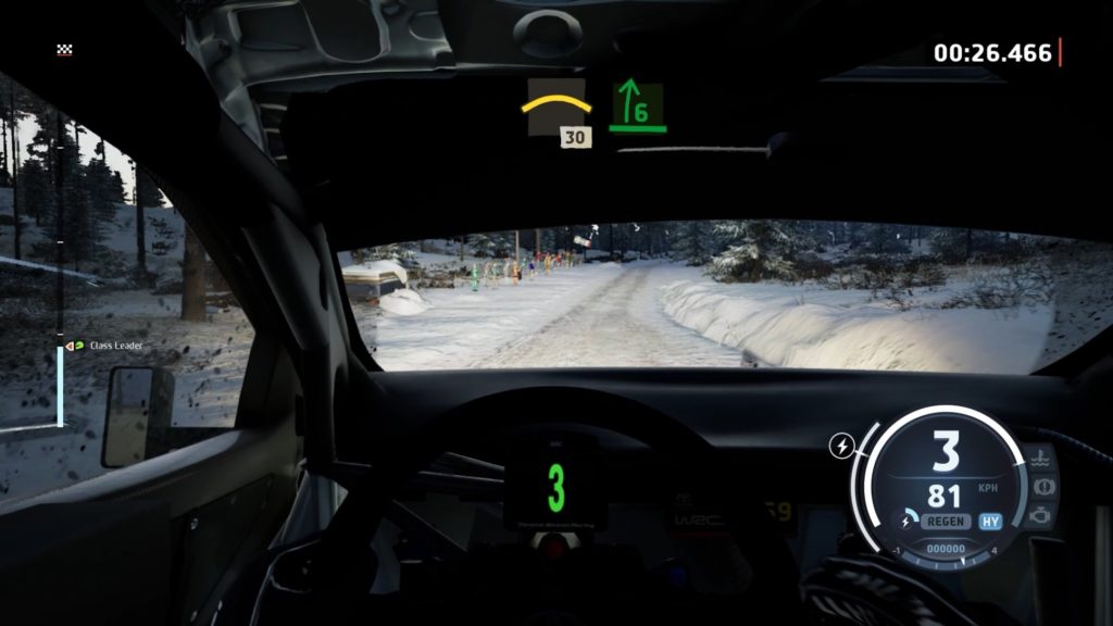 運転中のゲーム画面
