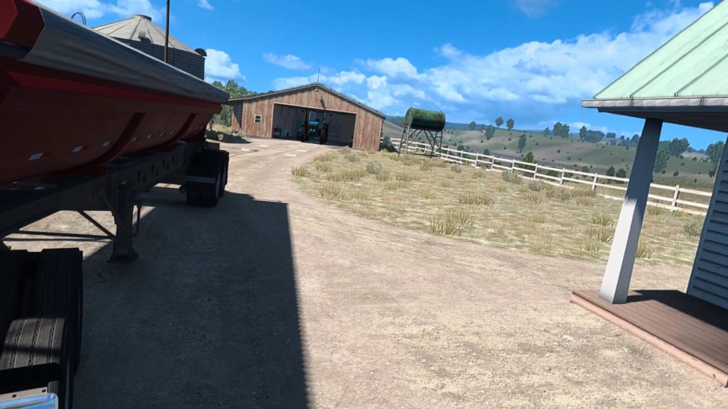 VRでのAmerican Truck Simulatorプレイ画面9