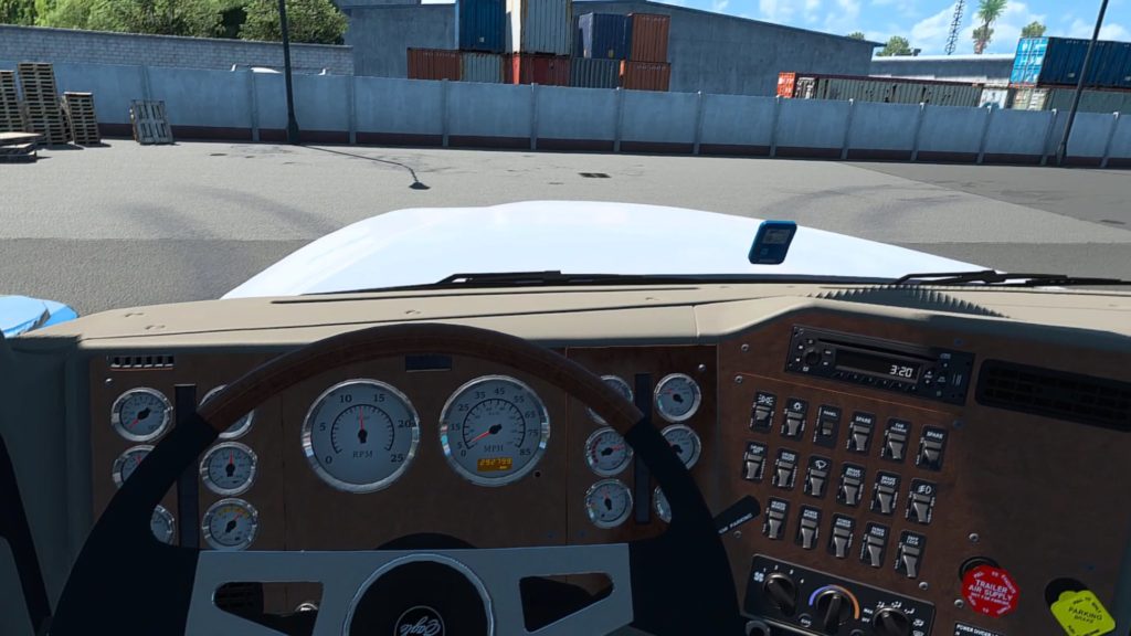 VRでのAmerican Truck Simulatorプレイ画面5