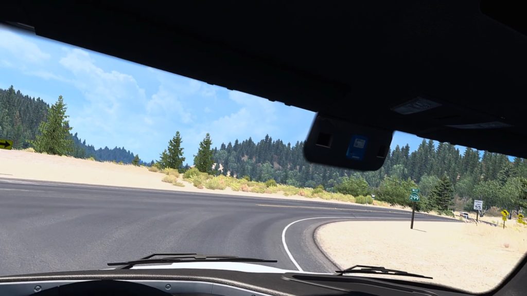 VRでのAmerican Truck Simulatorプレイ画面6